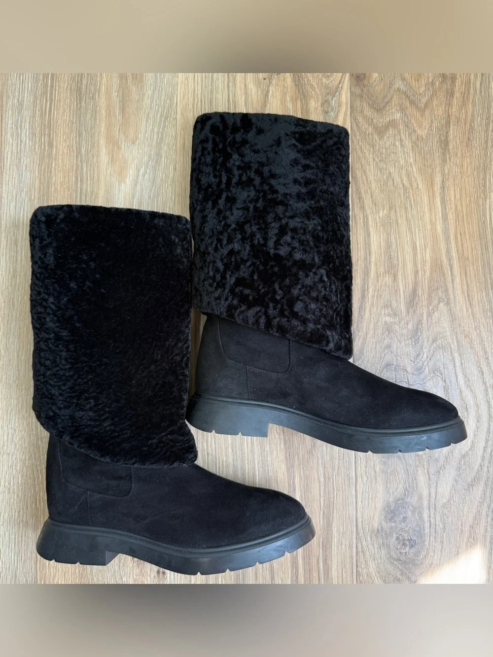 Stuart Weitzman Black Suede Over-the-Knee Boots Size 9.5B